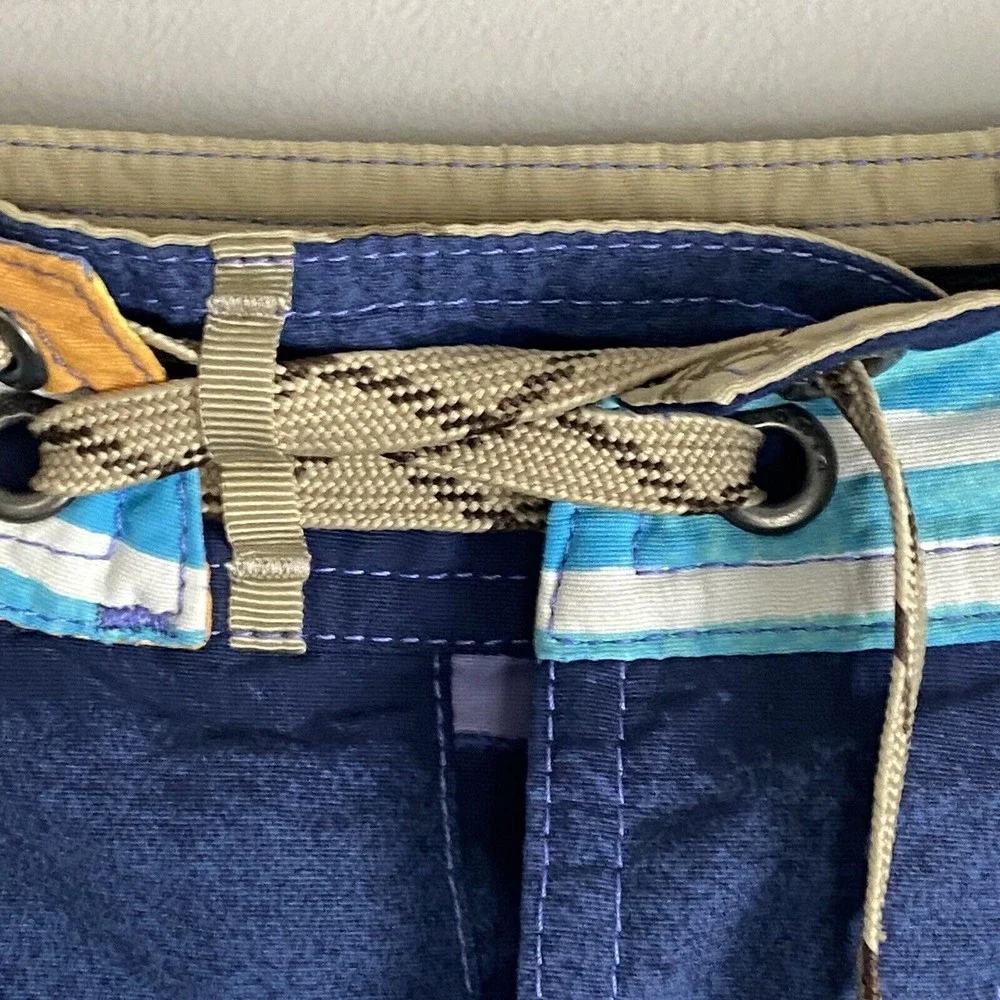 PATAGONIA Mens Blue Board Shorts Swim Trunks Size 36 Common Threads Outdoors